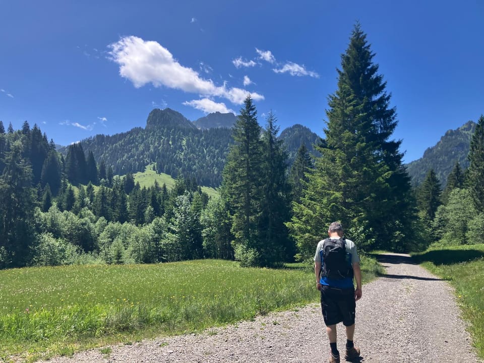 People, Natural landscape, Hiking, Guests, Mountain view