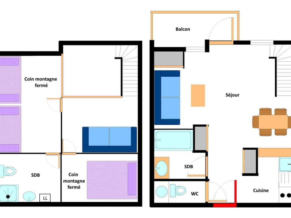 Duplex rénové pour 6/7 pers face aux pistes avec WiFi à Termignon - FR-1-508-222 Apartment in Pralognan-la-Vanoise