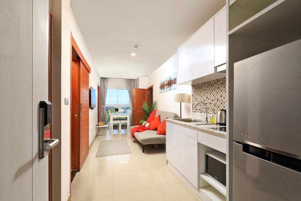 Living room, Seating area, Dining area, Sea view, kitchen