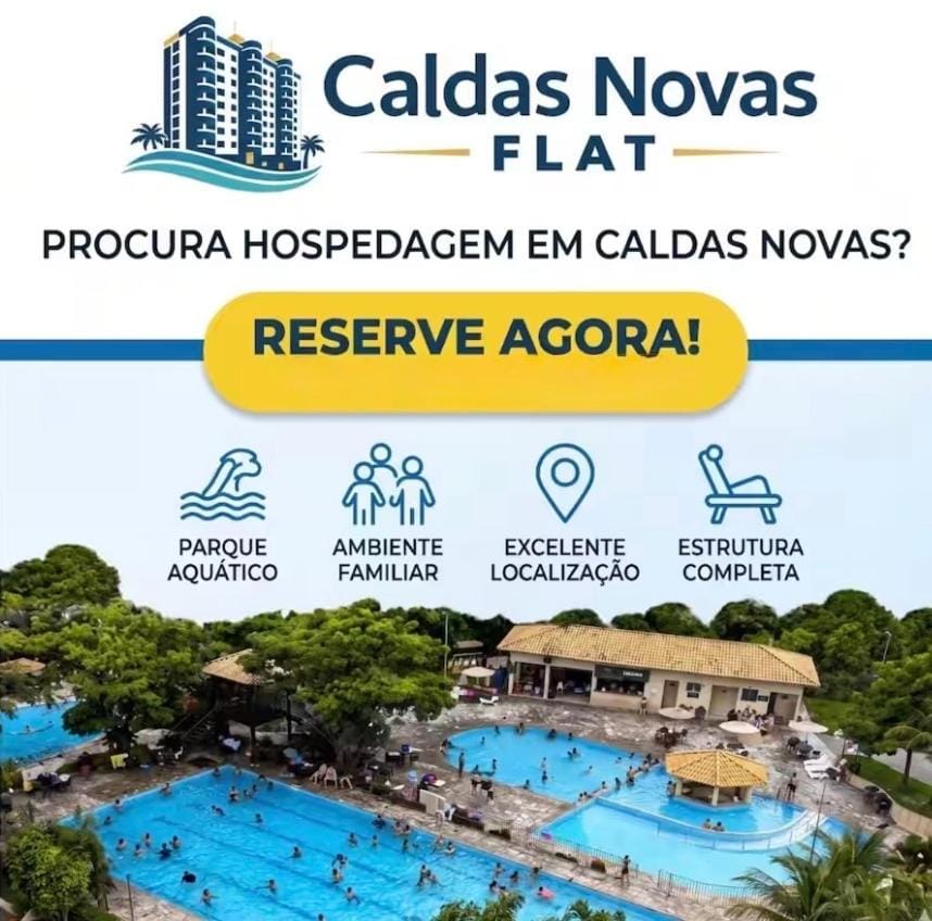 No CALDAS NOVAS FLAT VOCÊ IRÁ TER MOMENTOS ESPETACULARES! Resort in State of Goiás