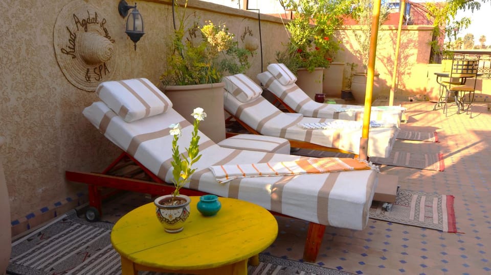 Patio, Garden view, sunbed