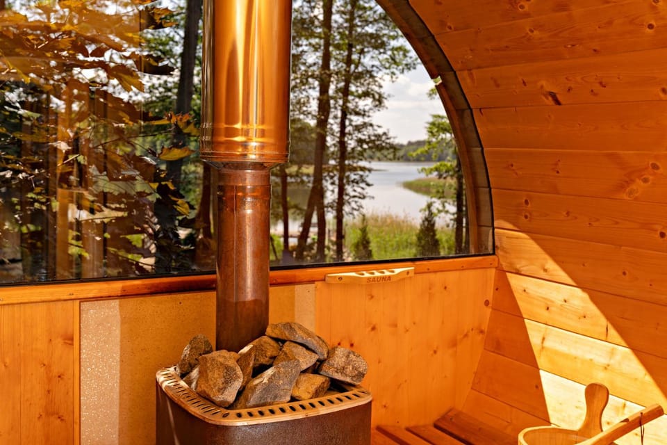 Natural landscape, Sauna, Lake view