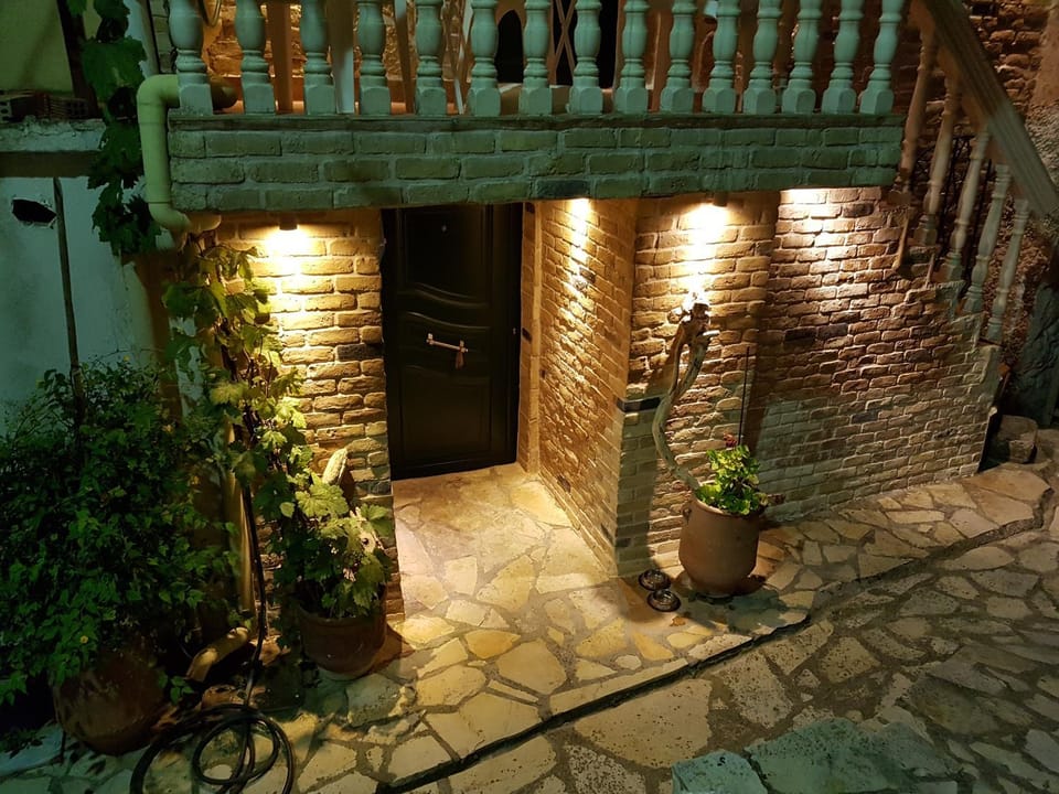 Property building, Facade/entrance, Night, Summer