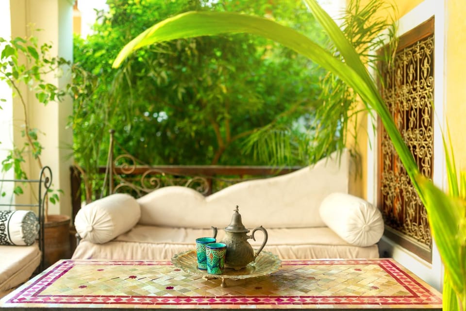 Patio, View (from property/room), Balcony/Terrace, Seating area, Pool view, Alcoholic drinks, Inner courtyard view