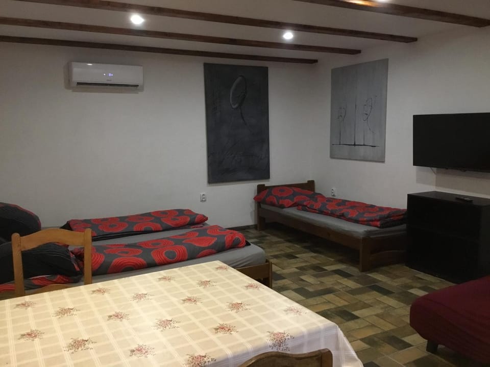 Communal lounge/ TV room, Bed, TV and multimedia, Photo of the whole room, Bedroom, air conditioner