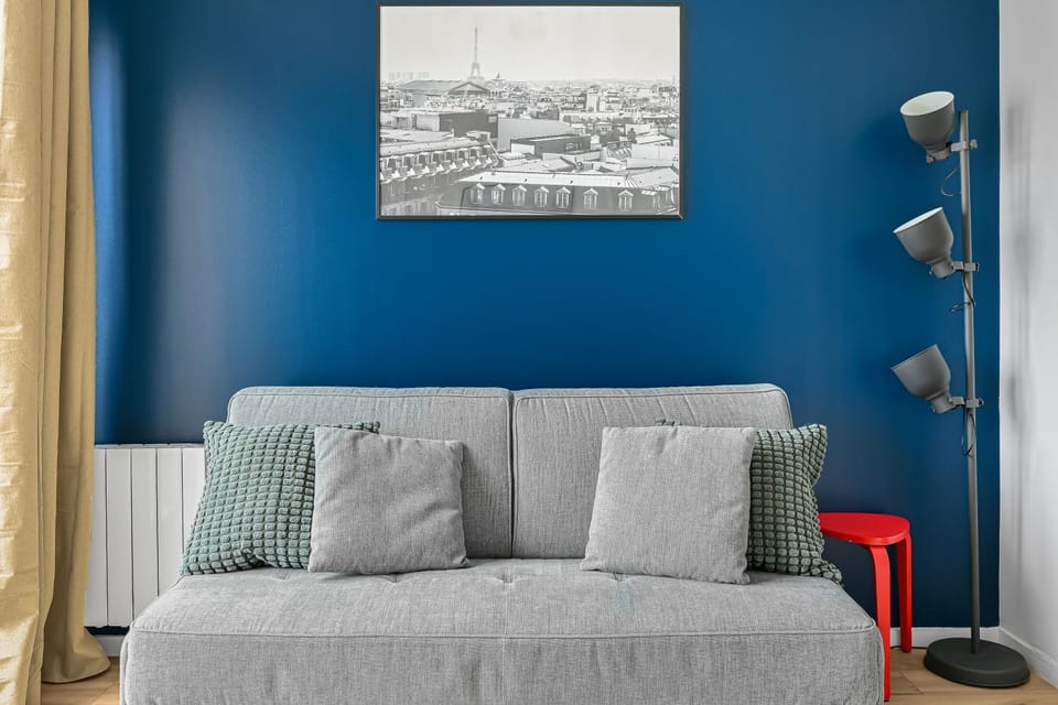 Appt avec balcon et vue Tour Eiffel - Tram Expo Apartment in Issy-les-Moulineaux