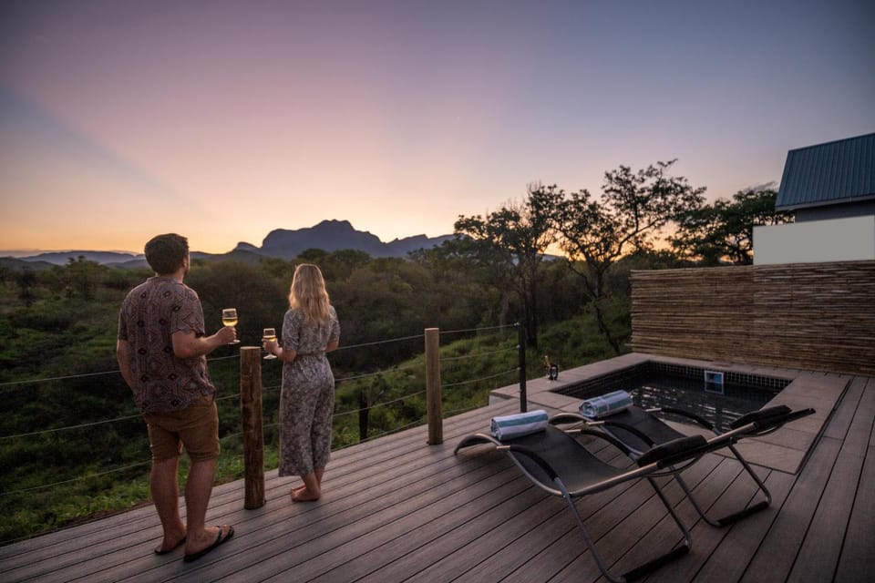 Patio, People, Natural landscape, View (from property/room), Guests, Mountain view, Pool view, Swimming pool, Swimming pool, Sunset