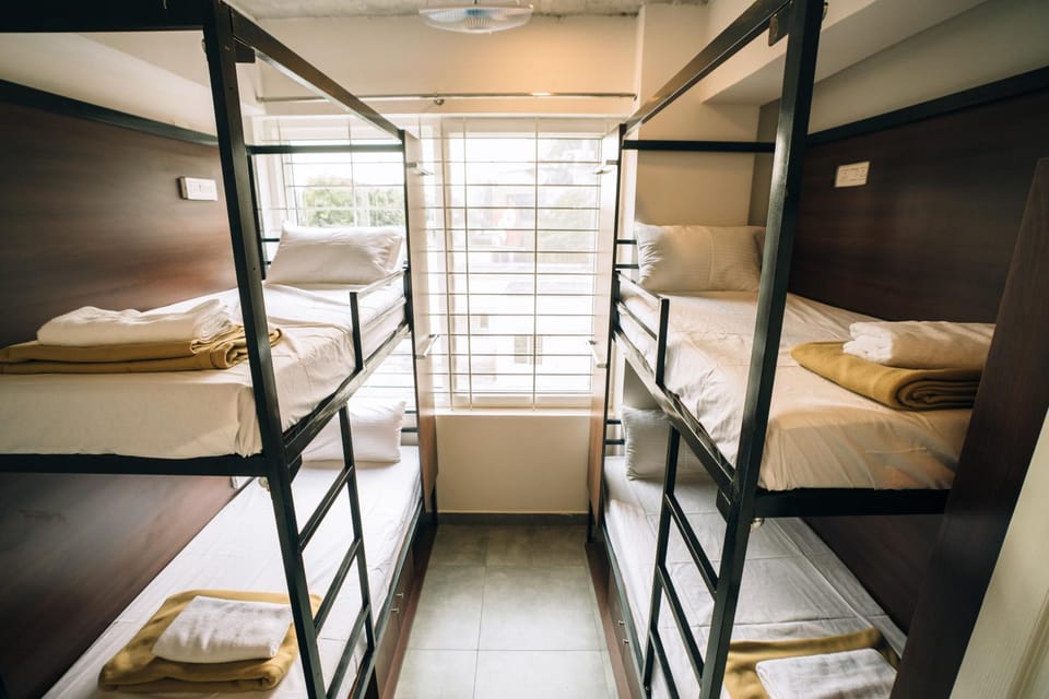 Photo of the whole room, bunk bed