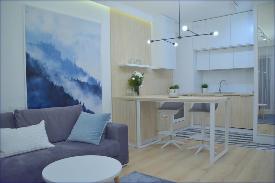 Kitchen or kitchenette, Living room, Dining area