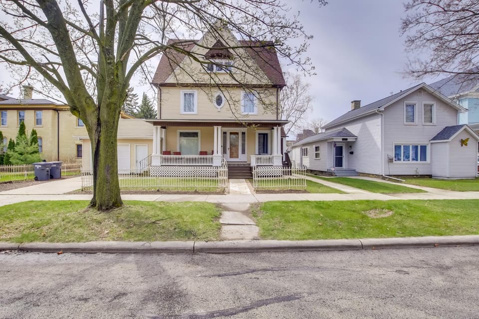 Updated Sheboygan Home w/ Porch < 1 Mi to Beach House in Sheboygan