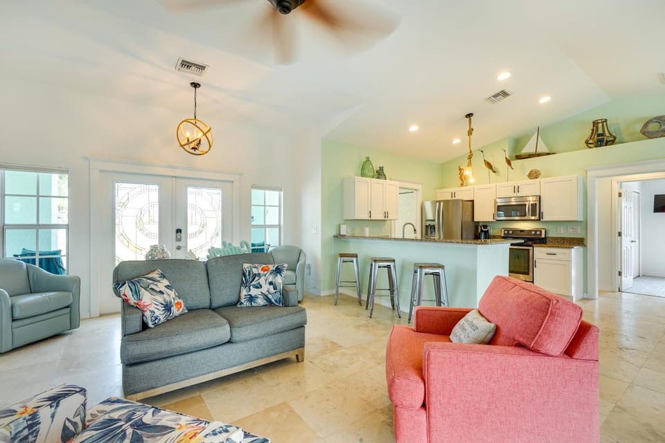 Pool w/ Waterfall: Colorful Cape Coral Gem! House in Cape Coral