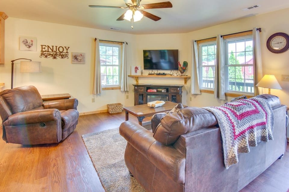 Hike, Fish & Relax: Bryson City Cabin Escape Cabin in Swain County
