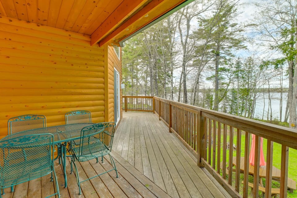 Waterfront Davis Pond Cabin w/ Dock + Kayaks! Cabin in Penobscot