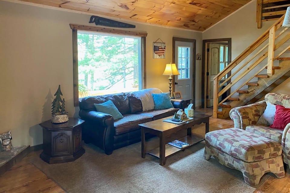 Burns Lake Cabin w/ Dock, Fire Pit, Rowboat & More Cabin in Wisconsin