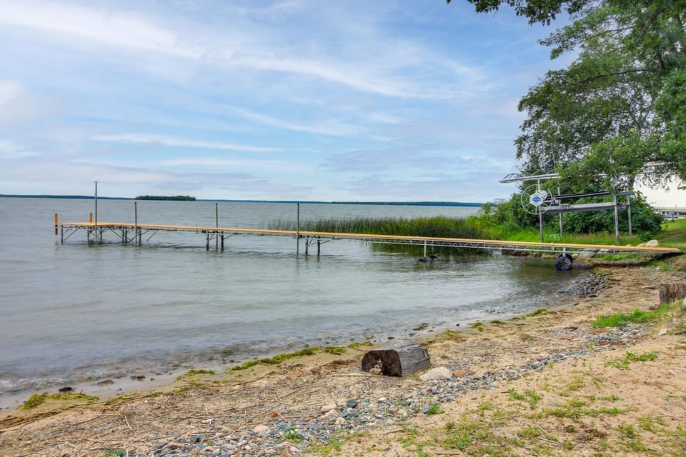 Lakefront Home w/ Private Dock ~ 15 Mi to Walker House in Leech Lake