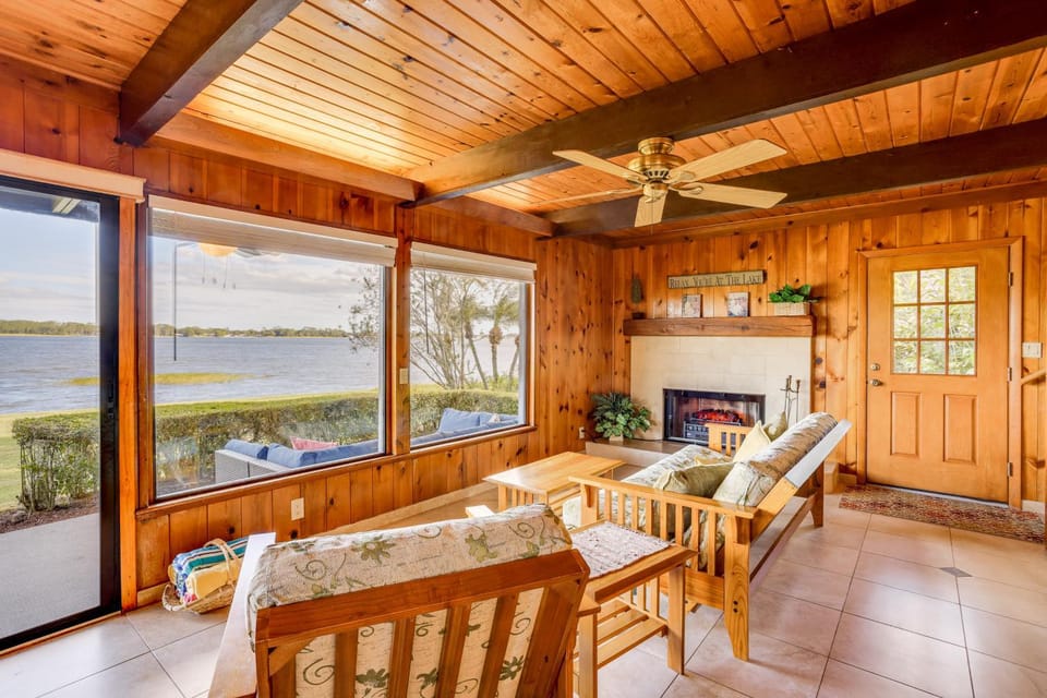 Lakefront Home w/ Game Room, Kayaks, & Fire Pit House in Lake Placid
