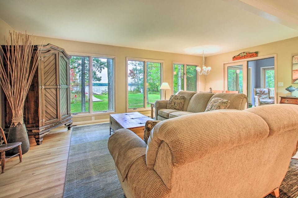 Interlochen Home on Green Lake w/ Dock & Beach! House in Michigan