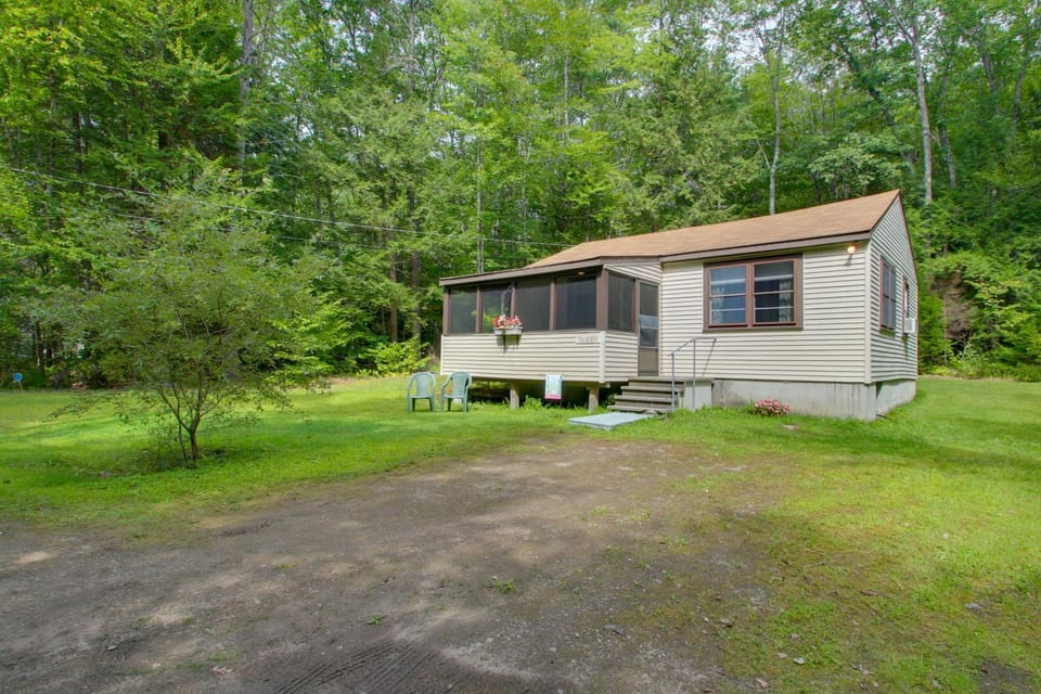 'The Acres' Panther Pond Cabin w/ Beach & Dock! Cabin in Casco