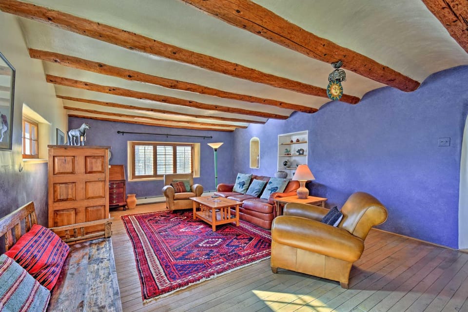 Spacious Adobe Home < 1 Mi to Downtown Taos! House in Taos