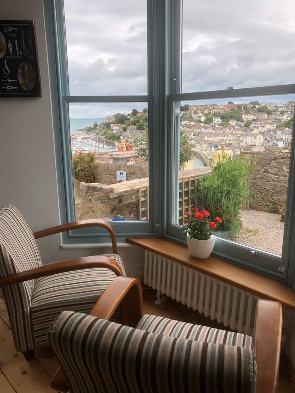 Living room, Seating area, Sea view