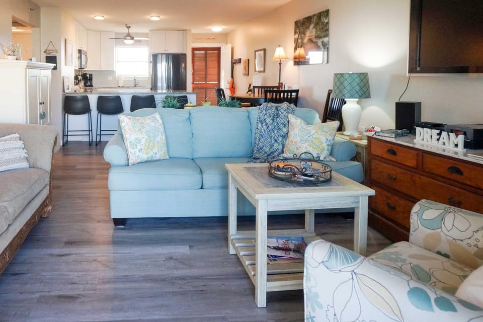 Airy Oceanfront Condo: Beach Views & Pool Access! House in North Topsail Beach