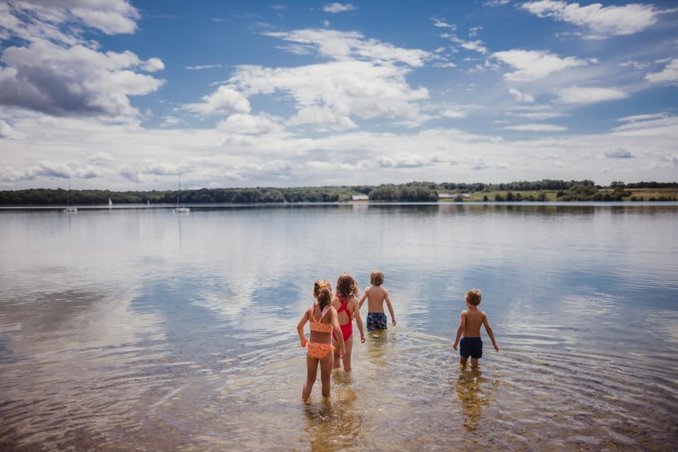 Natural landscape, Beach, Lake view