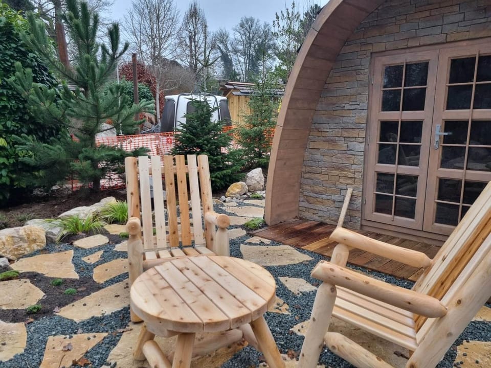 Property building, Patio, Garden view