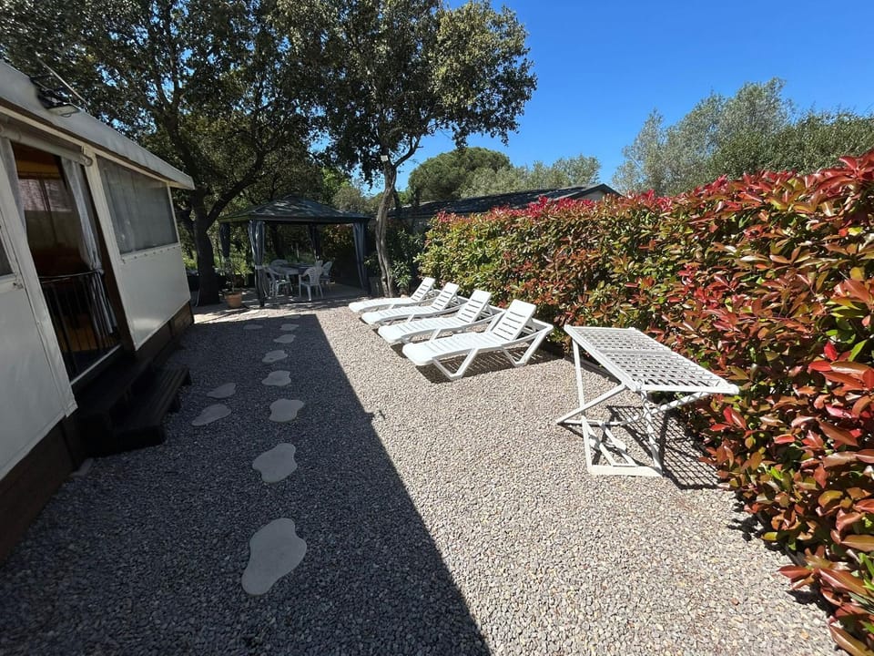 Mobile-home aux Cigales Le Muy 4-6 Personnes,Exterieur XXL pergola ,veranda salon jardin Campground/ 
RV Resort in Vidauban