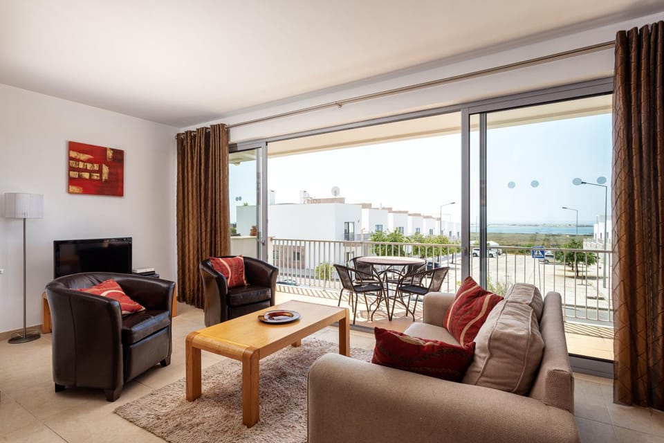Living room, Seating area, Sea view