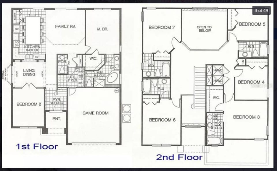 7 Bedroom, 6 bath and pool near Disney in Emerald Island 4 King Master Suites Villa in Four Corners
