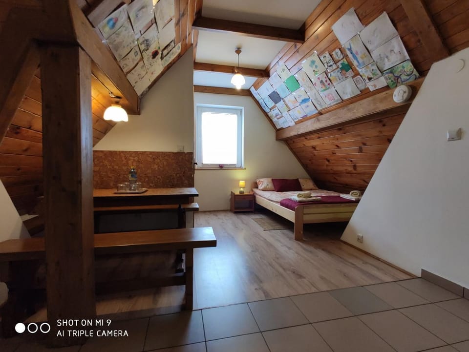 Bed, Living room, Seating area