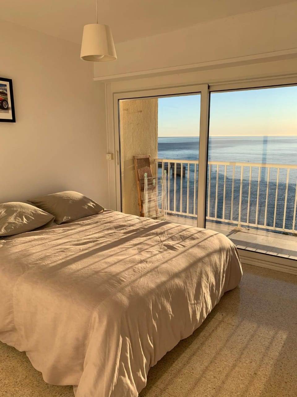 Bed, Balcony/Terrace, Photo of the whole room, Bedroom, Sea view
