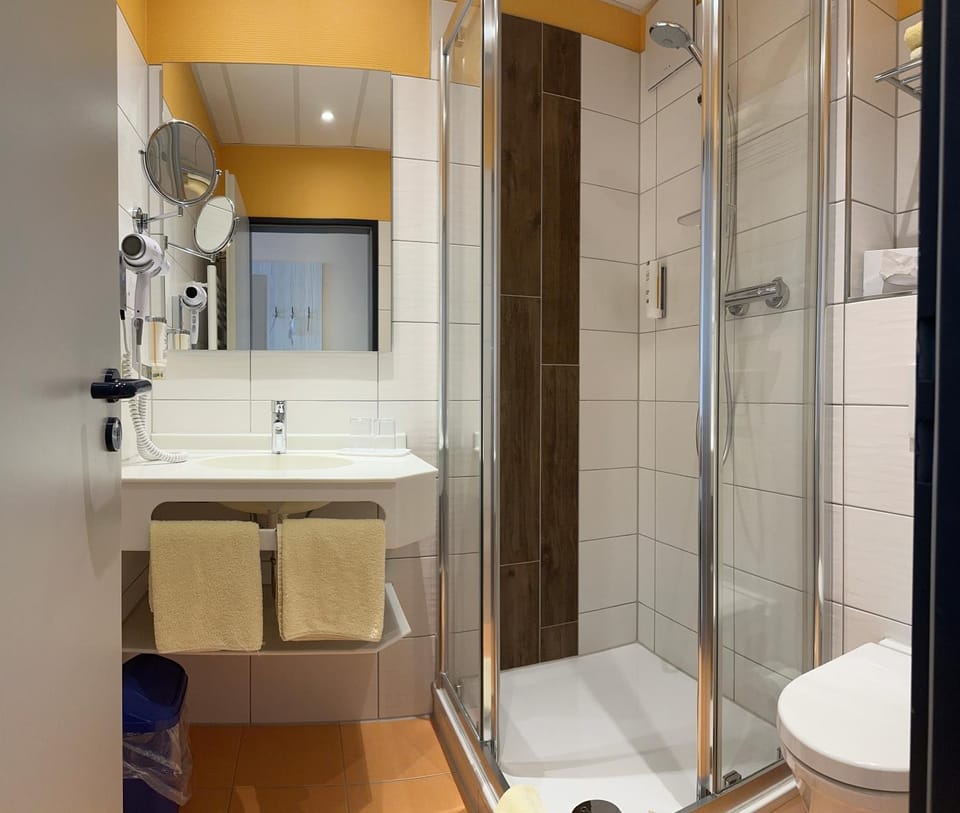 Shower, Toilet, Bathroom, towels