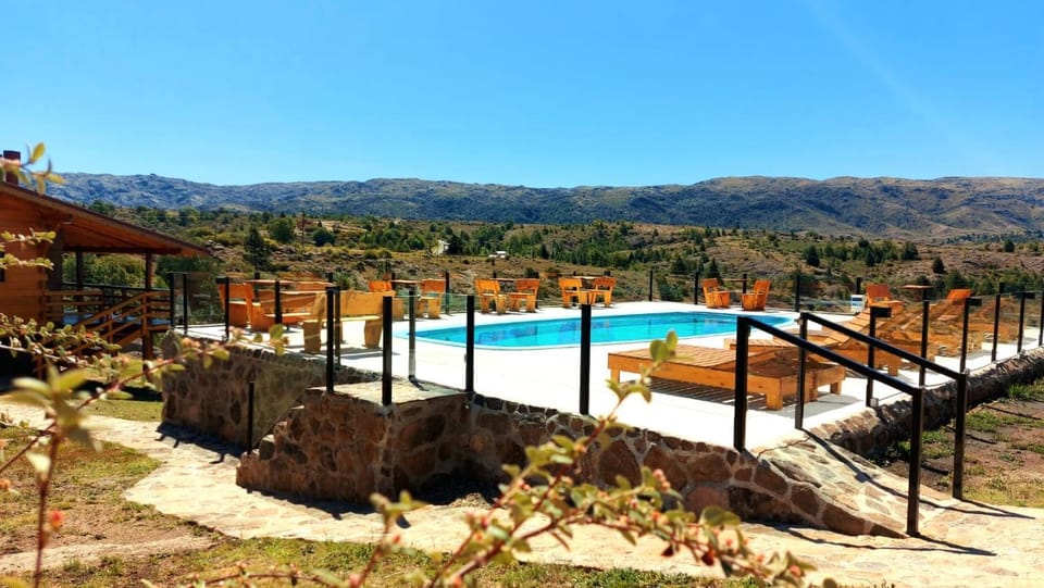 Natural landscape, Mountain view, Swimming pool, sunbed