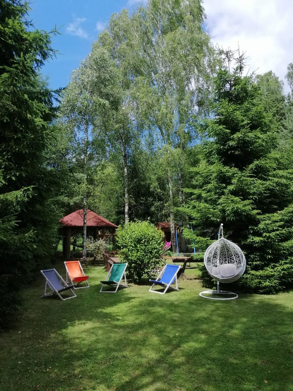 Spring, Garden, sunbed