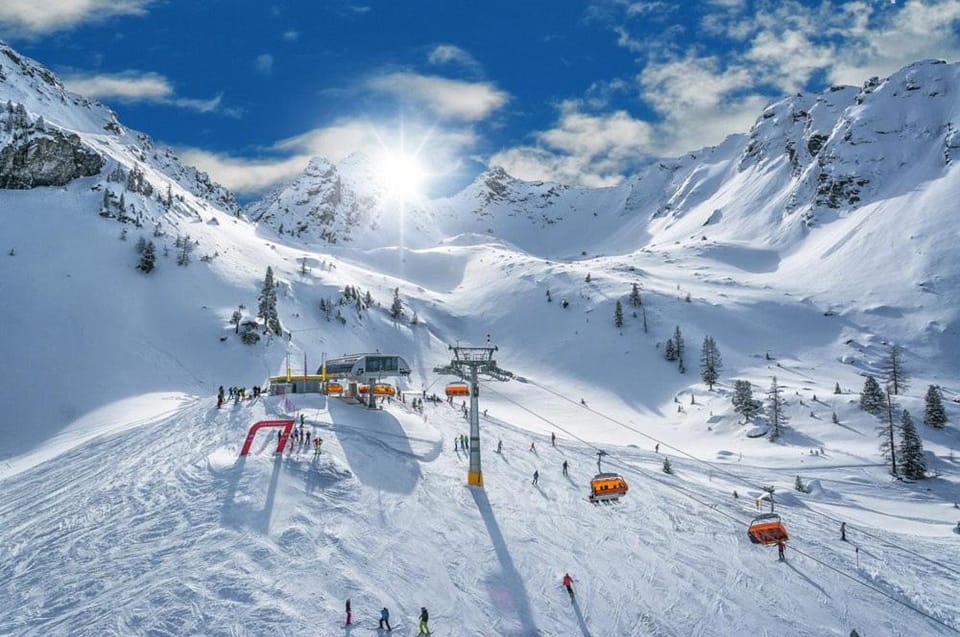 Natural landscape, Winter, Skiing