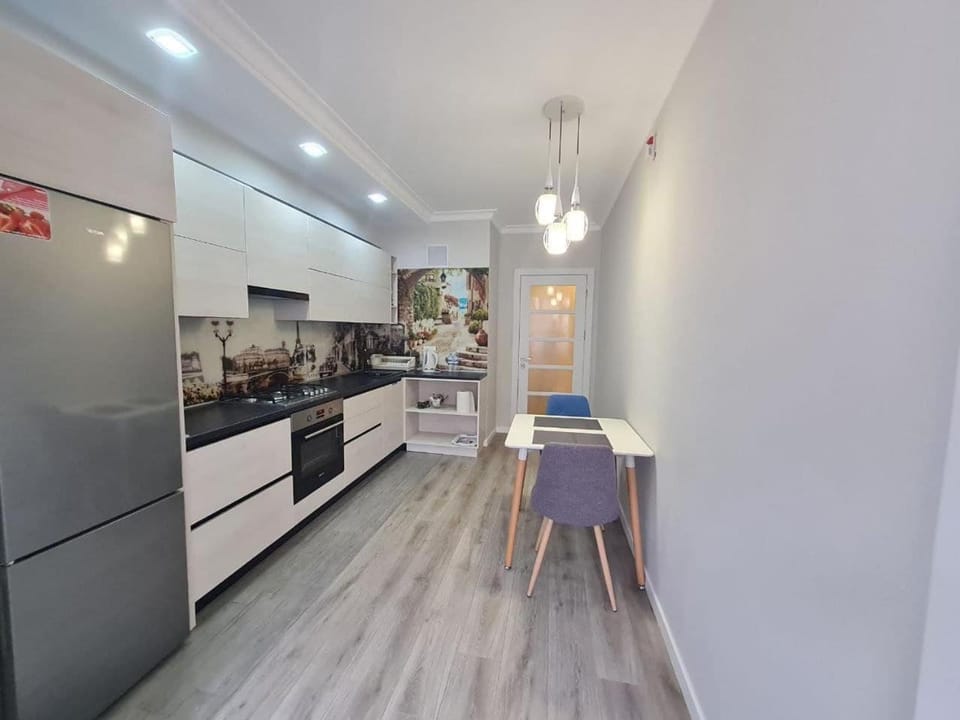 Kitchen or kitchenette, Dining area, oven, stove
