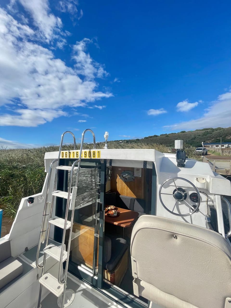 Houseboats - Living The Breede - Valid Skippers License compulsory Docked boat in Western Cape
