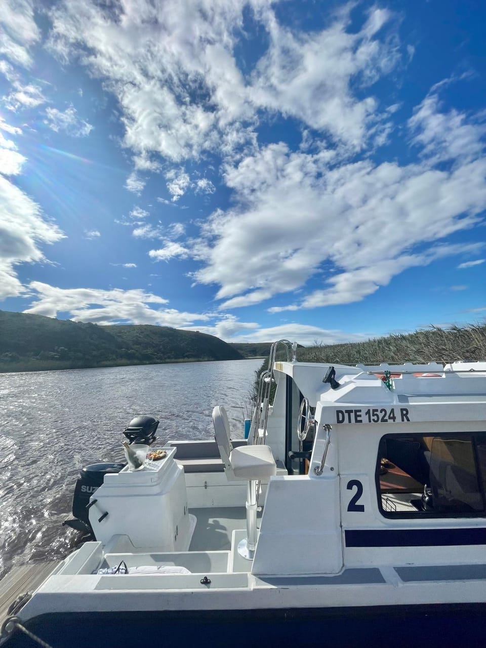 Houseboats - Living The Breede - Valid Skippers License compulsory Docked boat in Western Cape