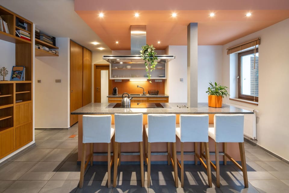 Living room, kitchen