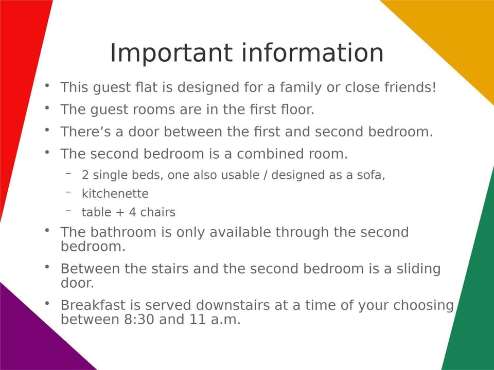 Bathroom, Bedroom, Food, Breakfast, Family, furniture