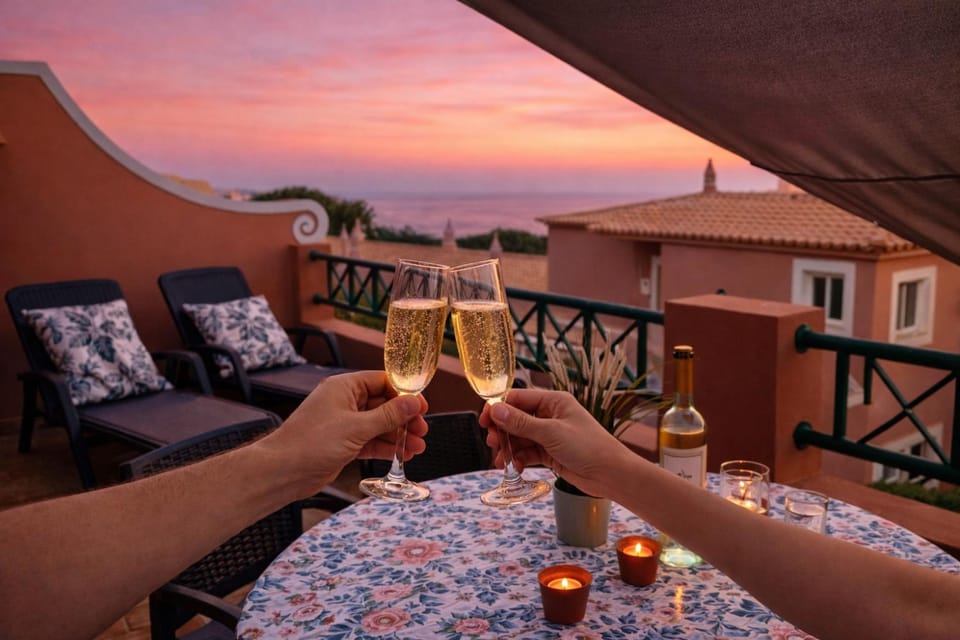 Patio, Natural landscape, View (from property/room), Balcony/Terrace, Balcony/Terrace, Dining area, Sunset