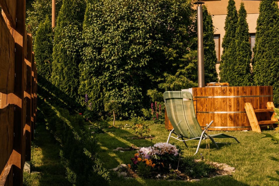 Facade/entrance, Garden, Garden, Garden view, Swimming pool, Open Air Bath, sunbed