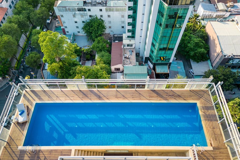Bird's eye view, Pool view, Swimming pool, sunbed