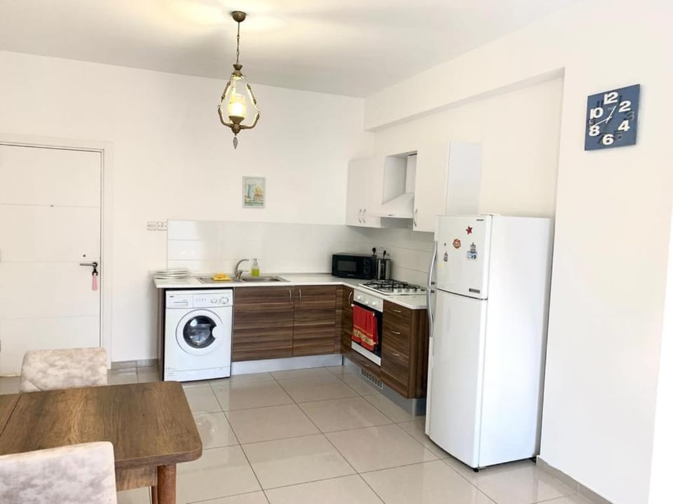 Kitchen or kitchenette, Dining area, minibar, washing machine