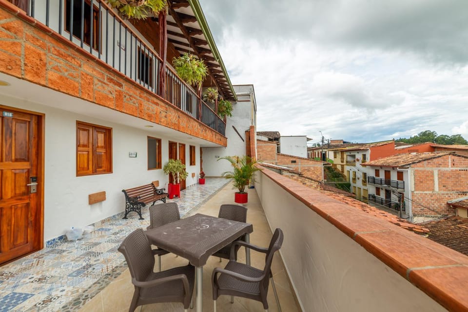 Property building, View (from property/room), Balcony/Terrace, Dining area