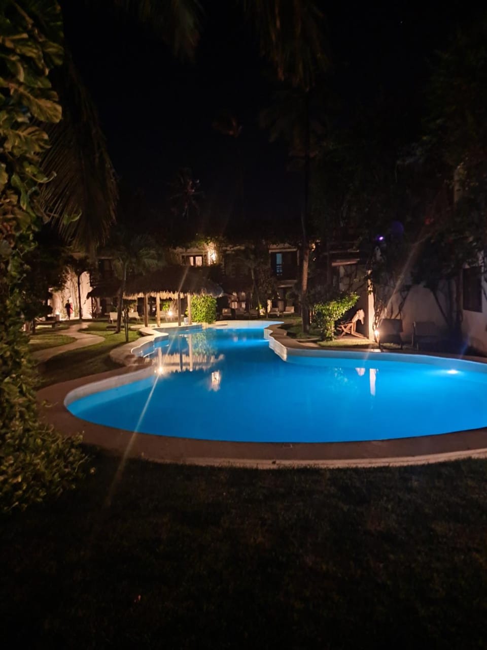 Night, Pool view