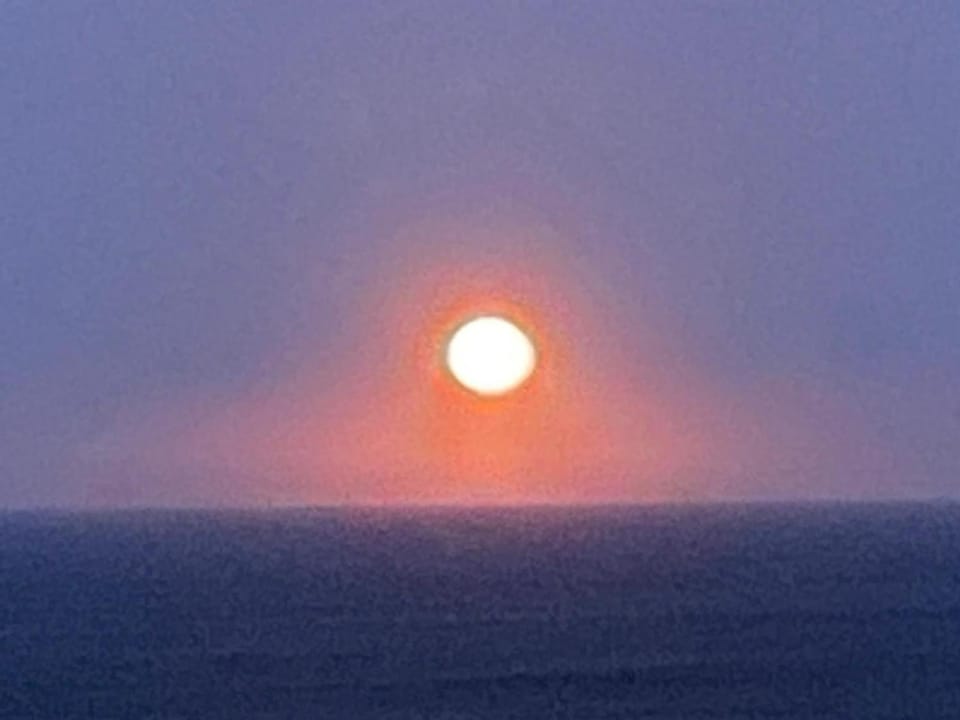 Natural landscape, Sea view, Sunset