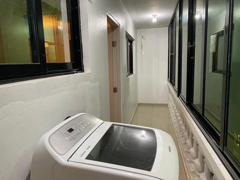 Property building, minibar, washing machine