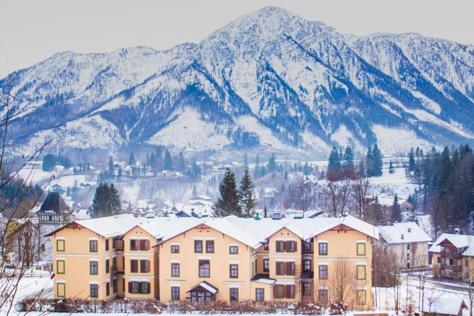 Property building, Winter, Mountain view